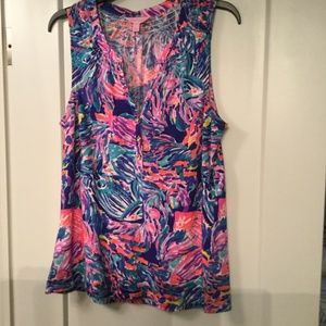 EUC Lilly Pulitzer Essie Tank Top